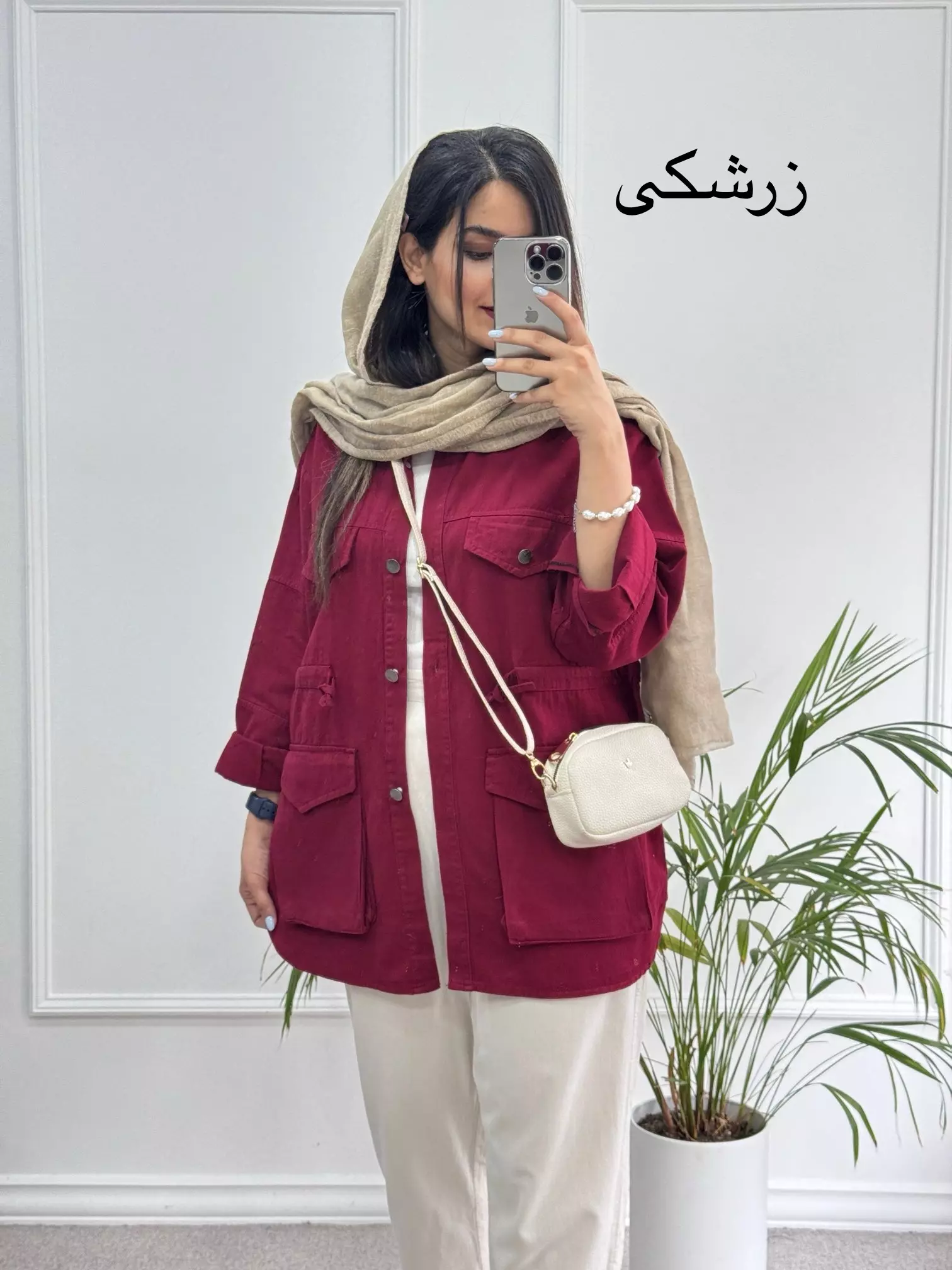 مانتو کتان شایلین ( دارای ایراد جزئی )
